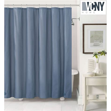 blue shower curtain liner